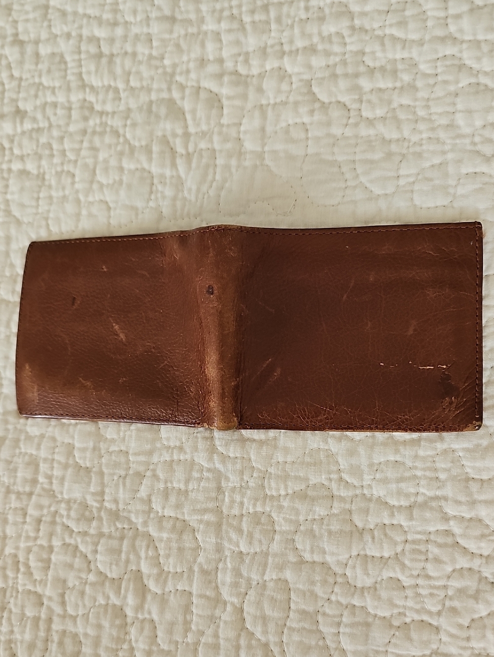 🟫HP🟫Vintage Polo Ralph Lauren Men's Pebbled Leather Bifold Wallet Pony Logo - Picture 10 of 11